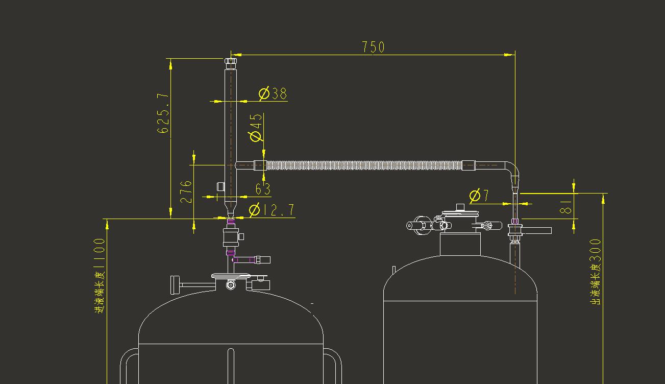 液氦管路平面圖 液氦管路平面圖